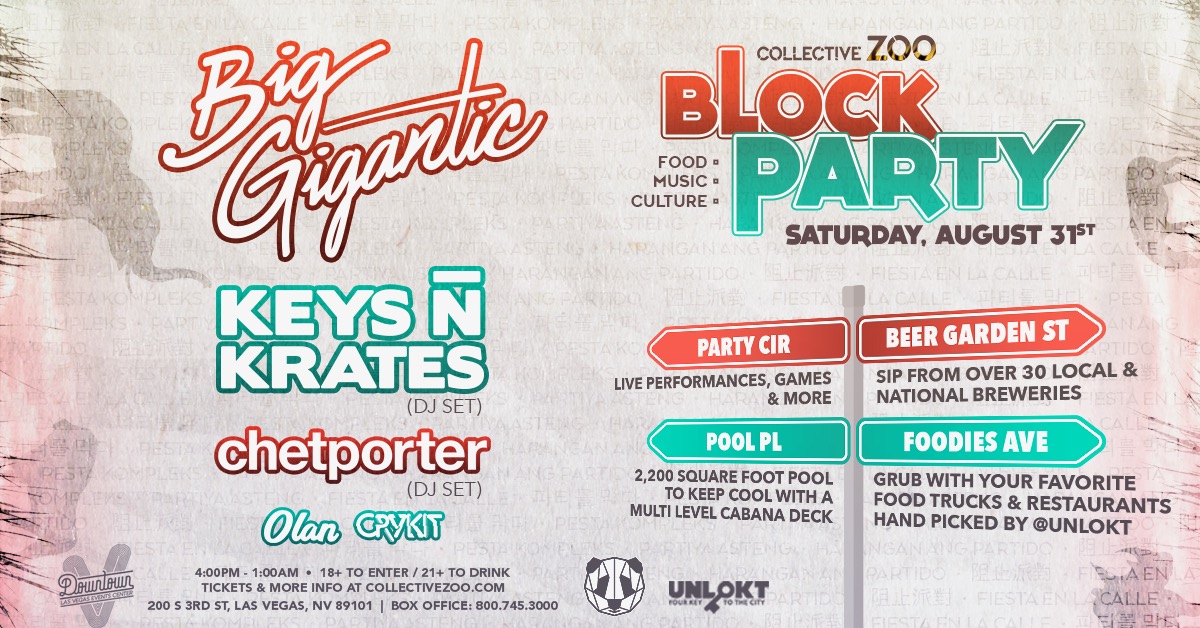 Collective Zoo Block Party 2019 Lineup